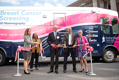 Mobile Mammography Ribbon Cutting