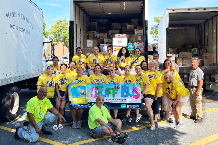 Reading Hospital Magnet Champions 'Stuff the Bus' with Dream Boxes for the Reading School District