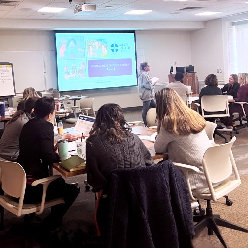 Mental Health First Aid training course at Reading Hospital - Tower Health. 