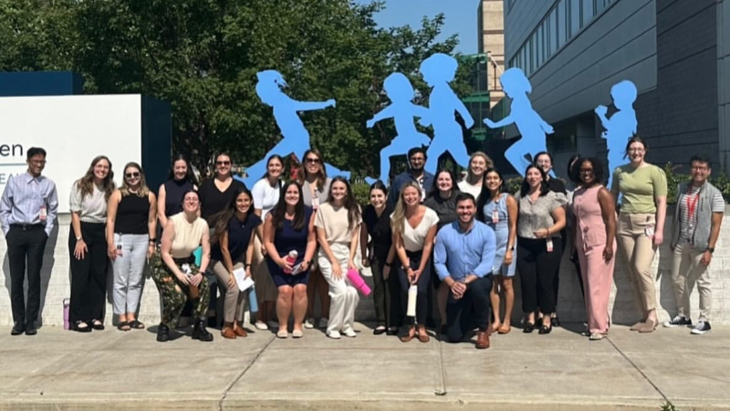 2024 St. Christopher's Hospital for Children Pediatric Residents smiling together for a group shot