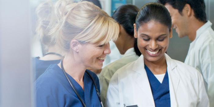 group of doctors smiling