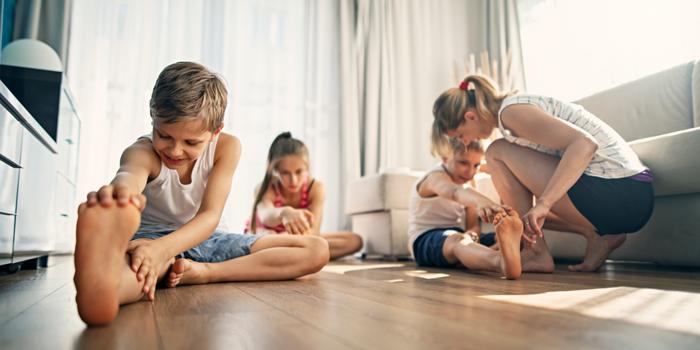 family stretching