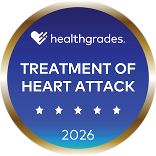 Healthgrades Treatment of Heart Attack 2026 badge