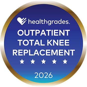 Healthgrades outpatient total knee replacement 2026 badge